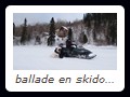 ballade en skidoo sur le lac